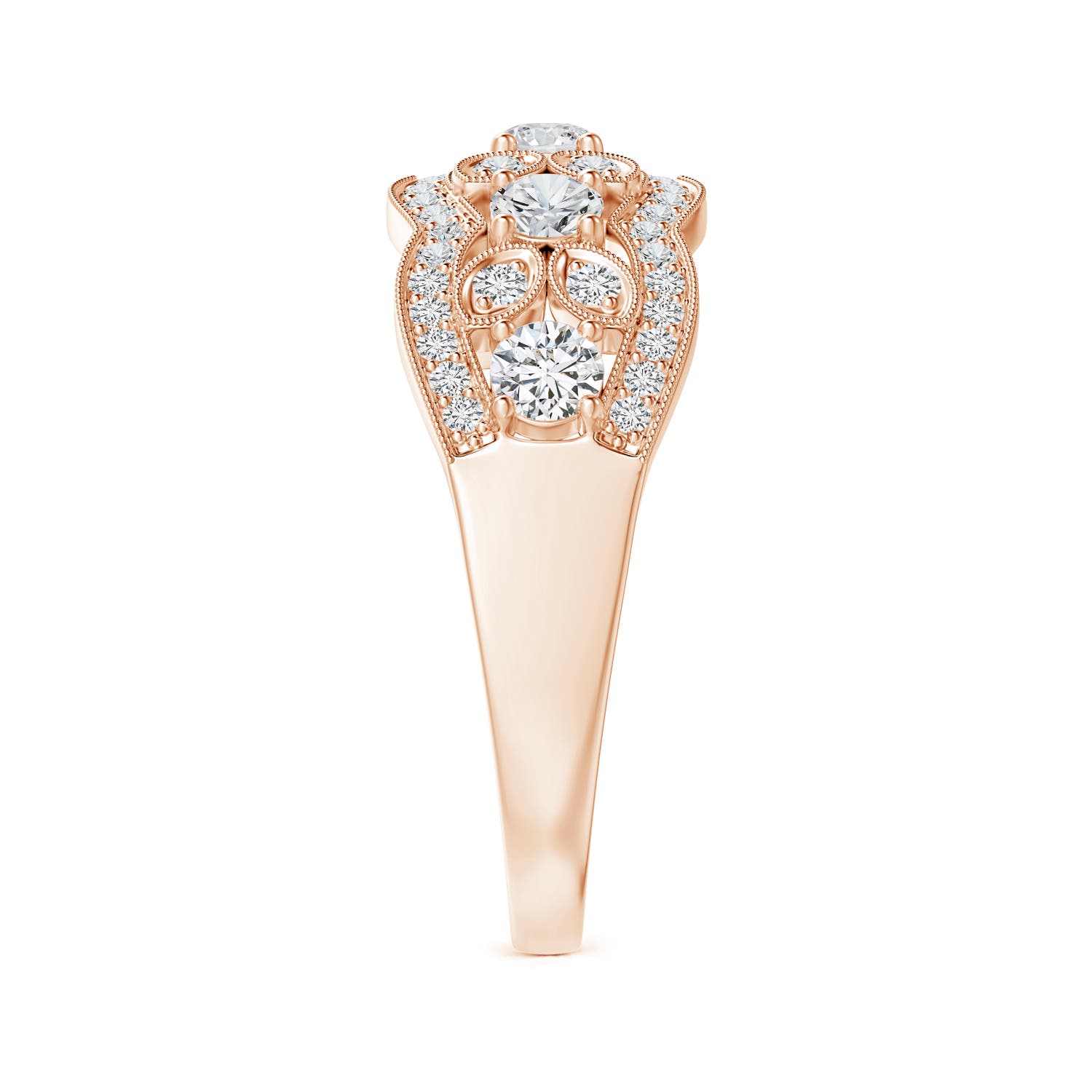 H, SI2 / 0.98 CT / 14 KT Rose Gold