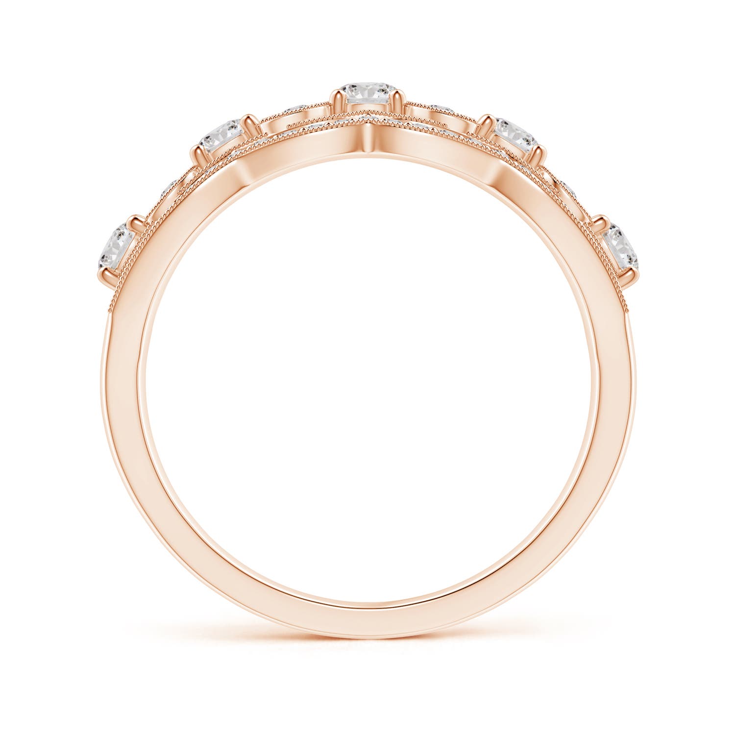 I-J, I1-I2 / 0.98 CT / 14 KT Rose Gold