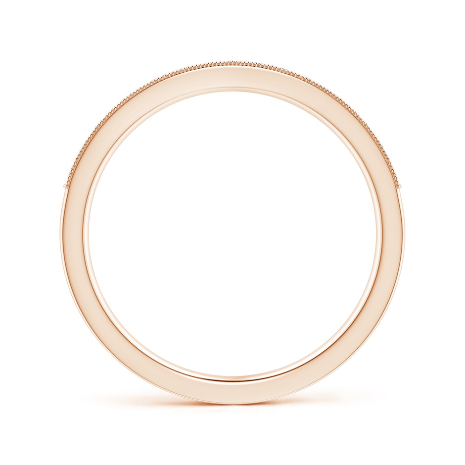 1.5mm GVS2 Channel-Set Princess-Cut Diamond Wedding Band with Milgrain in Rose Gold side-1