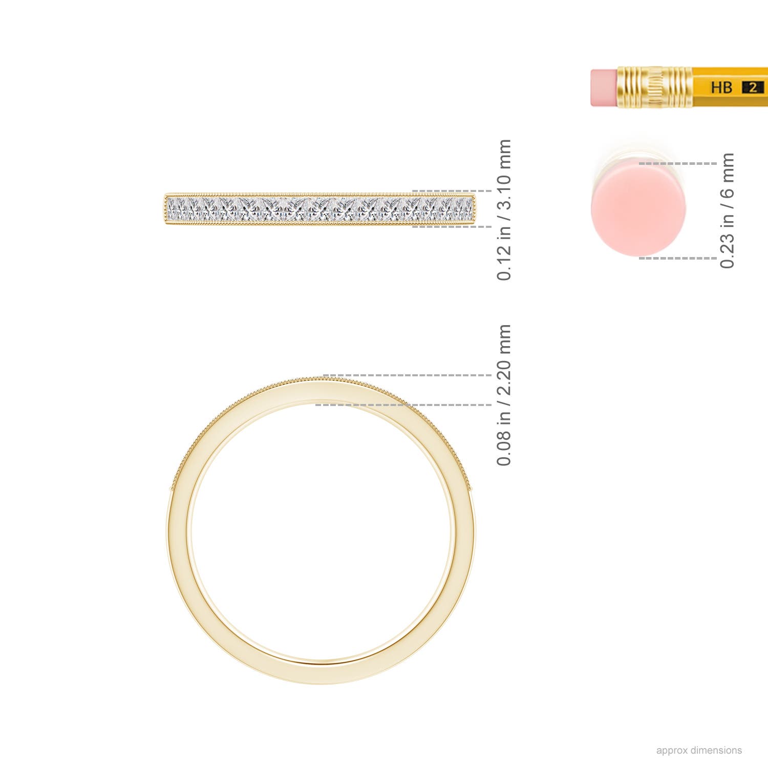 I-J, I1-I2 / 0.26 CT / 14 KT Yellow Gold