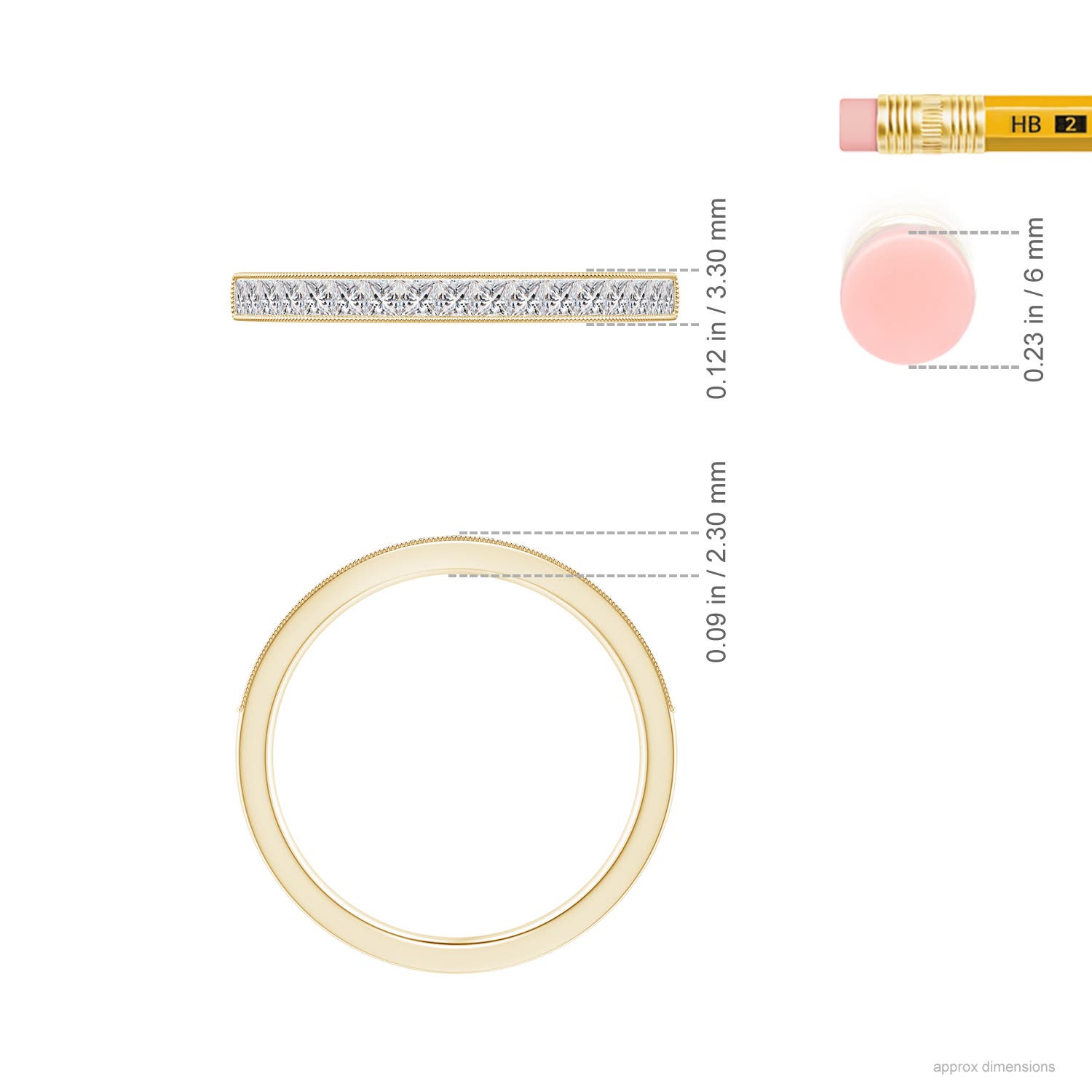 I-J, I1-I2 / 0.34 CT / 14 KT Yellow Gold