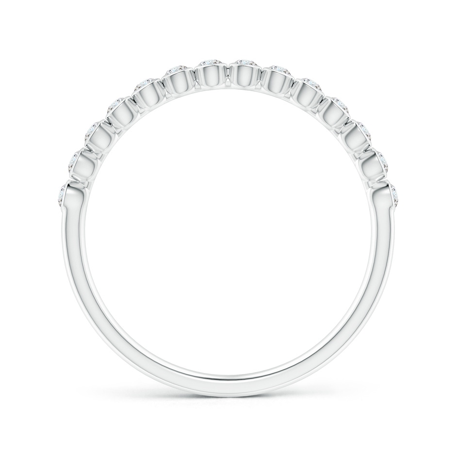 1.5mm GVS2 Bezel-Set Diamond Half Eternity Wedding Band in White Gold side-1