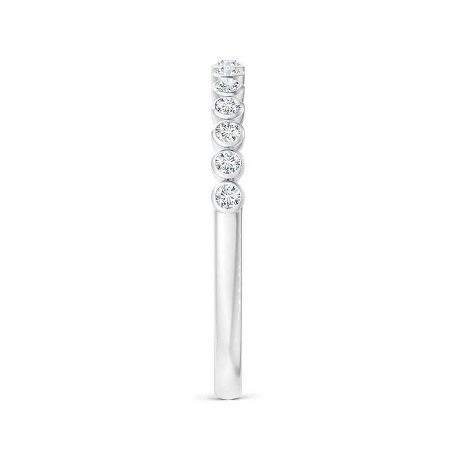 1.5mm GVS2 Bezel-Set Diamond Half Eternity Wedding Band in White Gold side-2