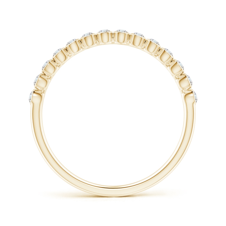 1.5mm GVS2 Bezel-Set Diamond Half Eternity Wedding Band in Yellow Gold side-1
