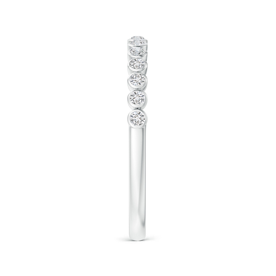 1.5mm HSI2 Bezel-Set Diamond Half Eternity Wedding Band in P950 Platinum side-2