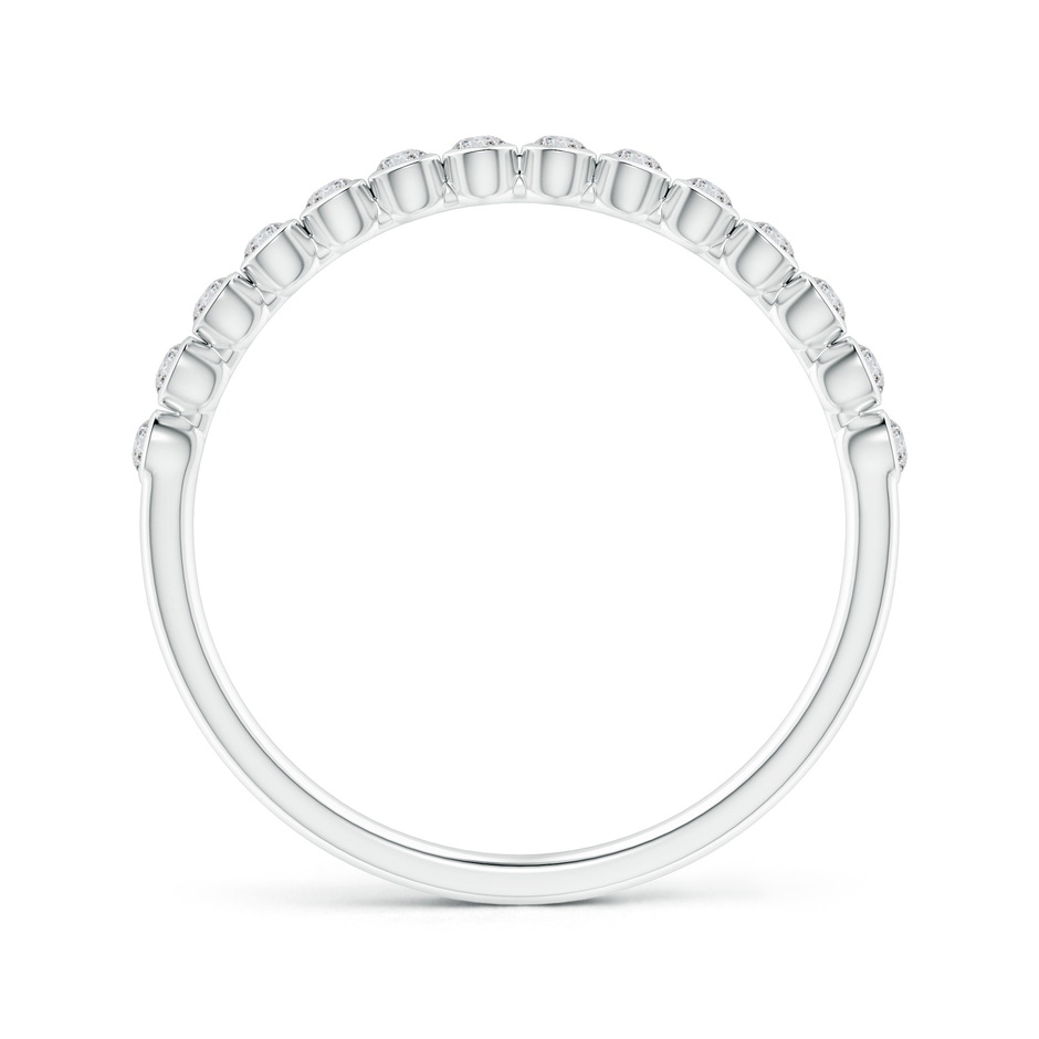 1.5mm HSI2 Bezel-Set Diamond Half Eternity Wedding Band in White Gold side-1