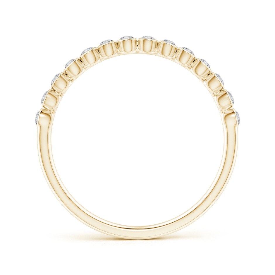 1.5mm HSI2 Bezel-Set Diamond Half Eternity Wedding Band in Yellow Gold side-1