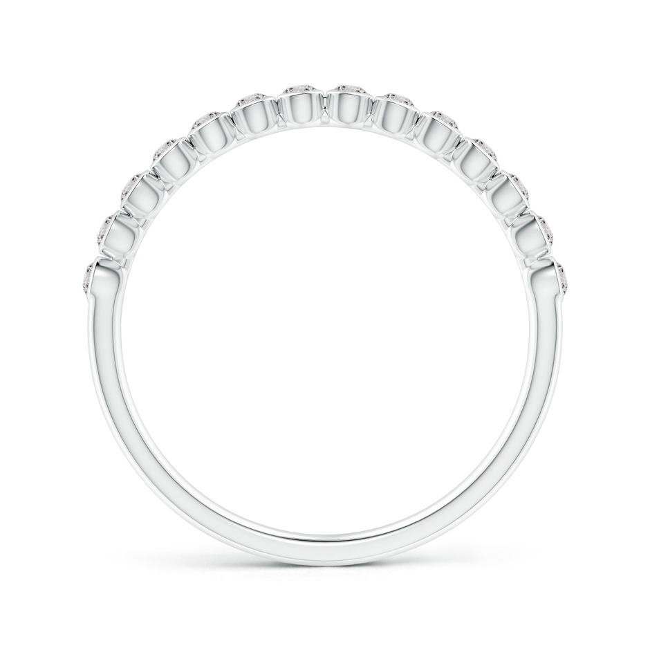 1.5mm IJI1I2 Bezel-Set Diamond Half Eternity Wedding Band in White Gold side-1
