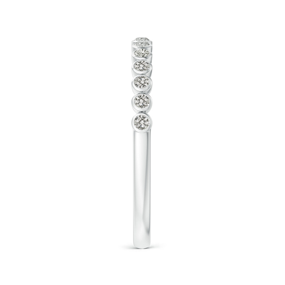 1.5mm KI3 Bezel-Set Diamond Half Eternity Wedding Band in White Gold side-2