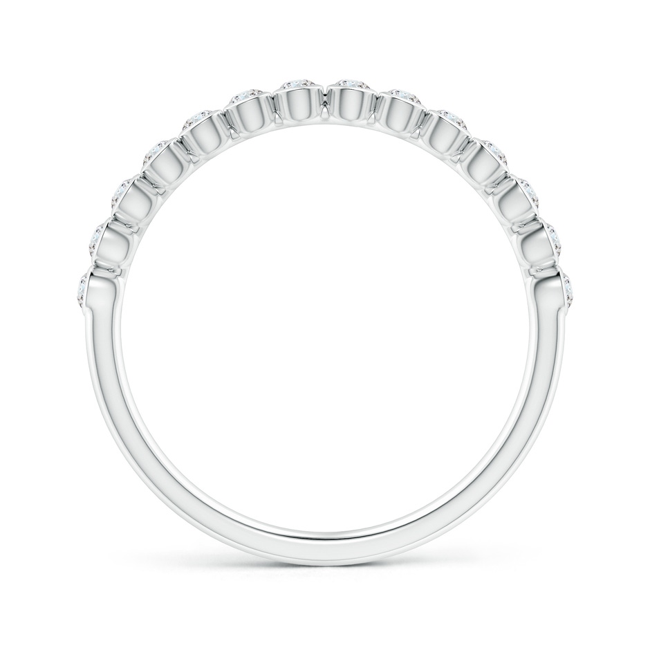 1.6mm GVS2 Bezel-Set Diamond Half Eternity Wedding Band in P950 Platinum side-1