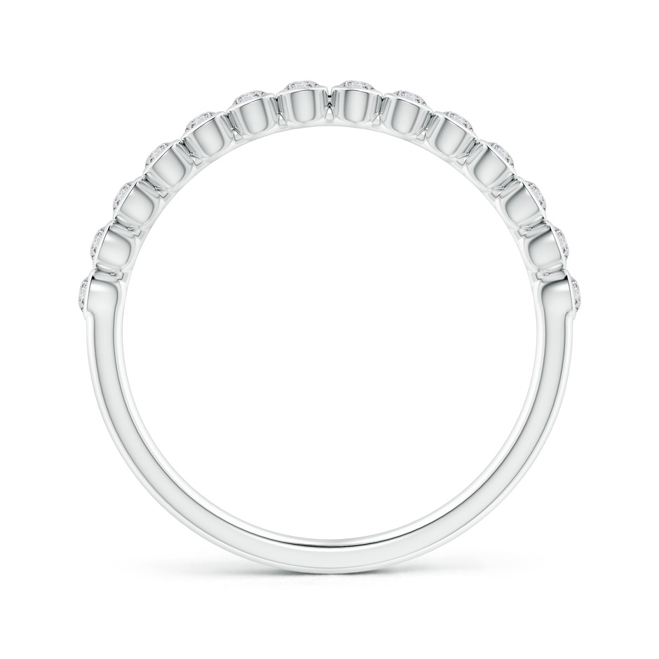 1.6mm HSI2 Bezel-Set Diamond Half Eternity Wedding Band in White Gold side-1