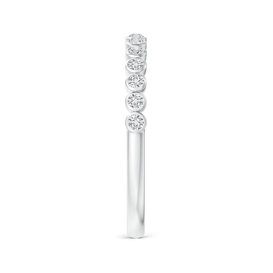 1.6mm HSI2 Bezel-Set Diamond Half Eternity Wedding Band in White Gold side-2