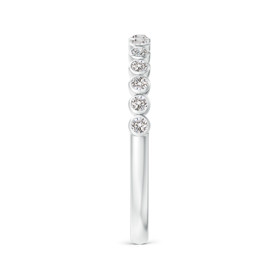 1.6mm IJI1I2 Bezel-Set Diamond Half Eternity Wedding Band in P950 Platinum side-2