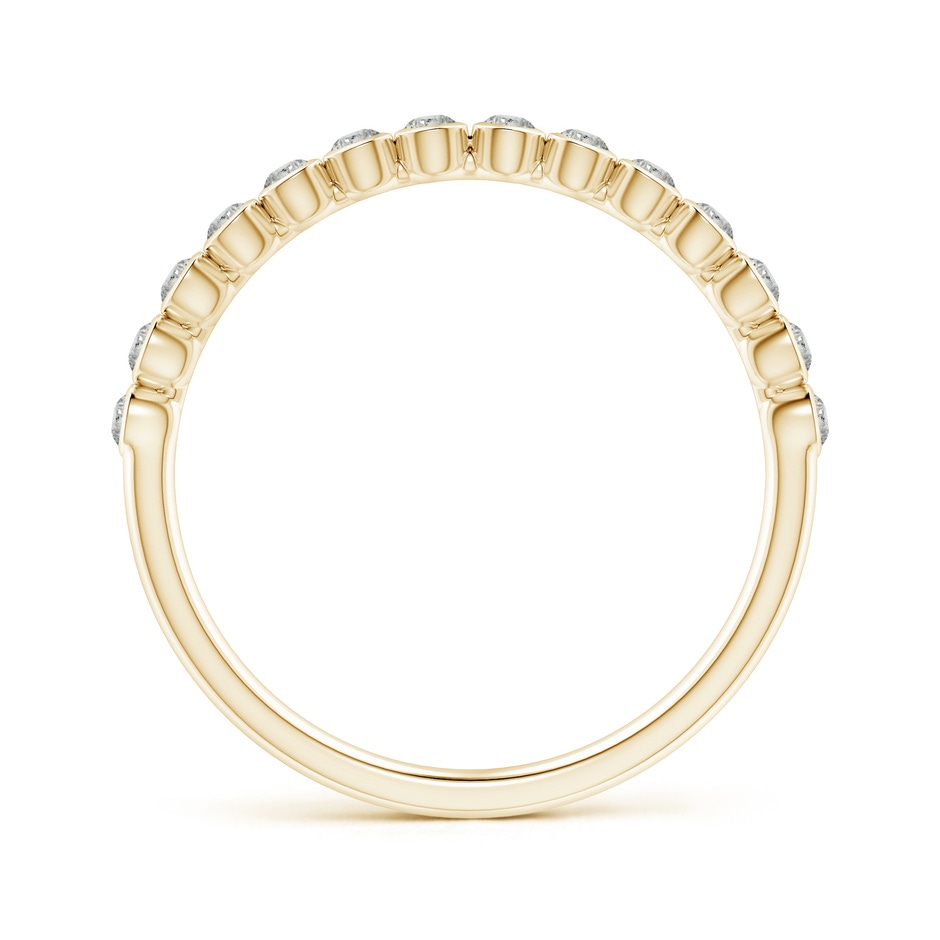 1.6mm KI3 Bezel-Set Diamond Half Eternity Wedding Band in Yellow Gold side-1