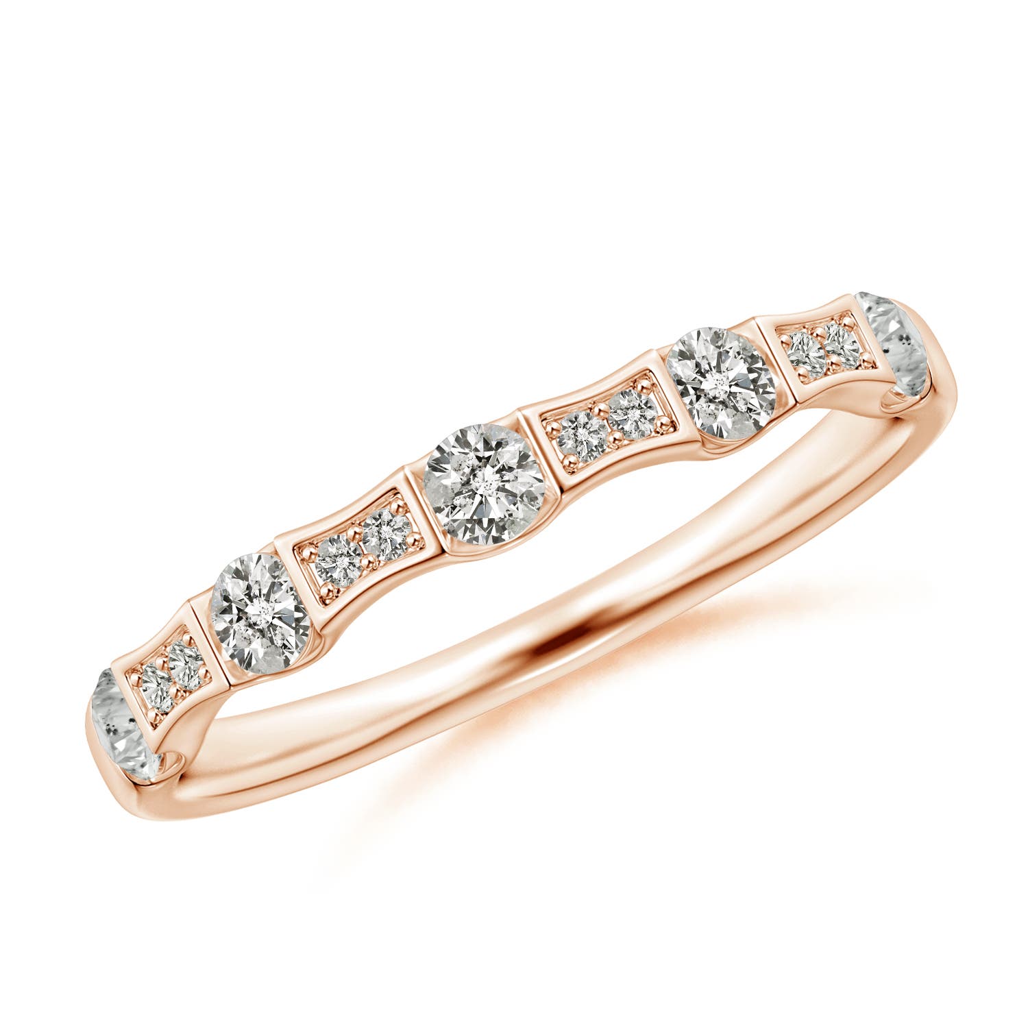 K, I3 / 0.38 CT / 14 KT Rose Gold