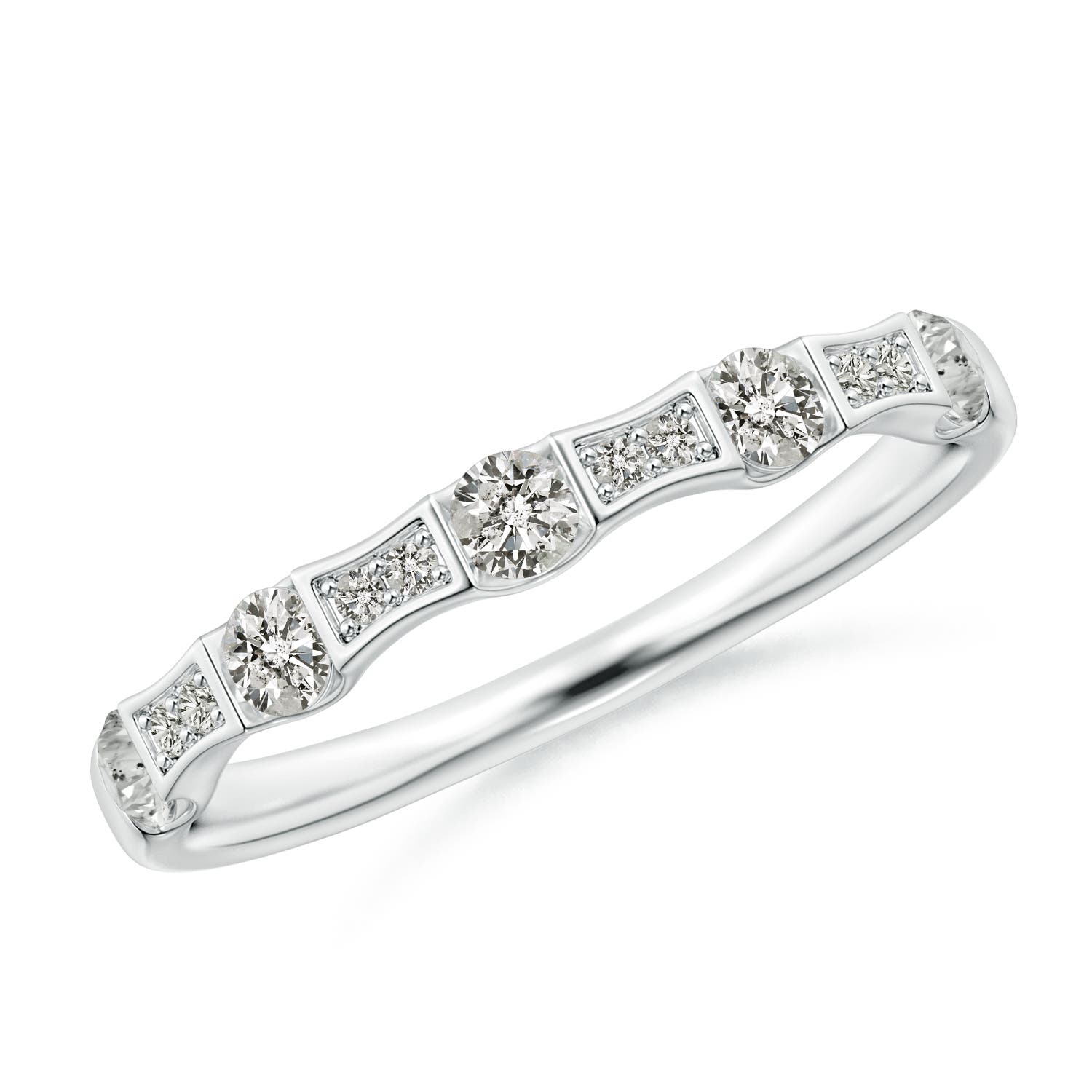 K, I3 / 0.38 CT / 14 KT White Gold