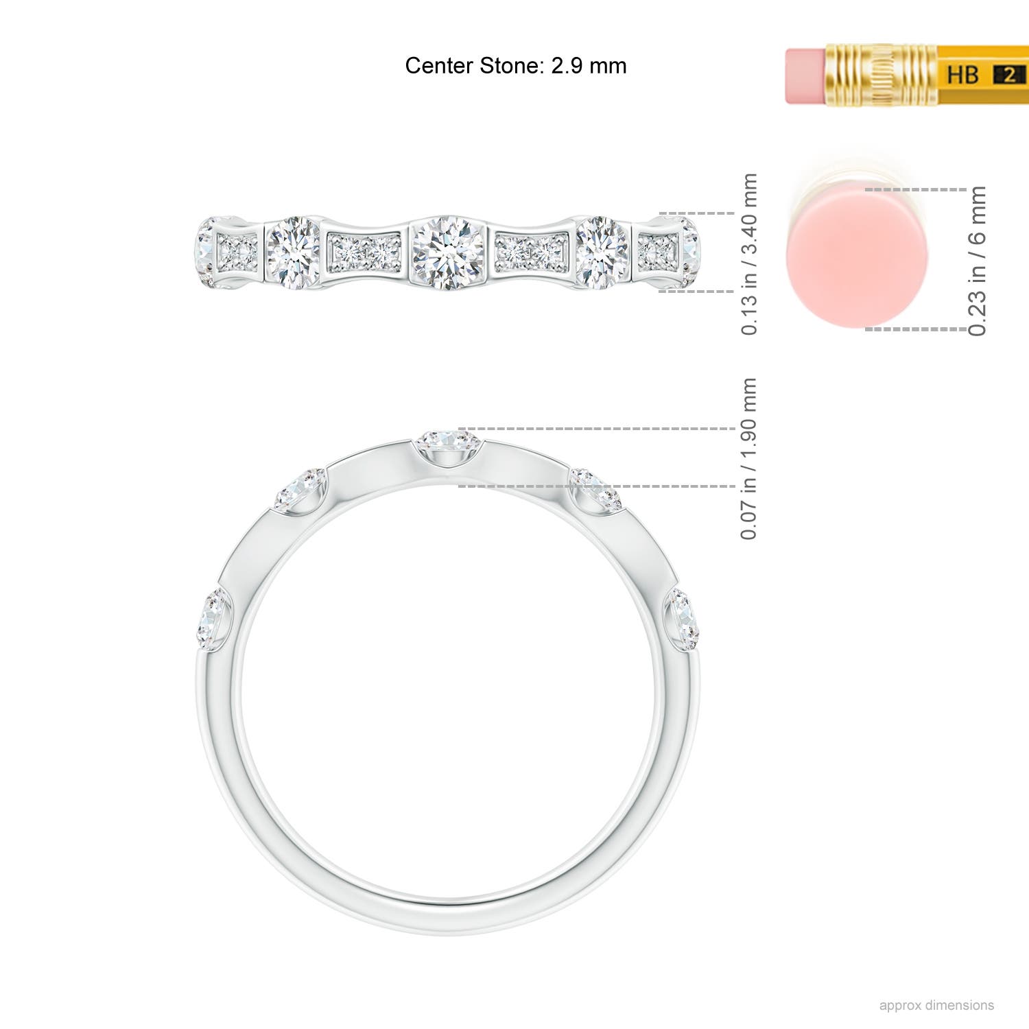 G, VS2 / 0.52 CT / 14 KT White Gold