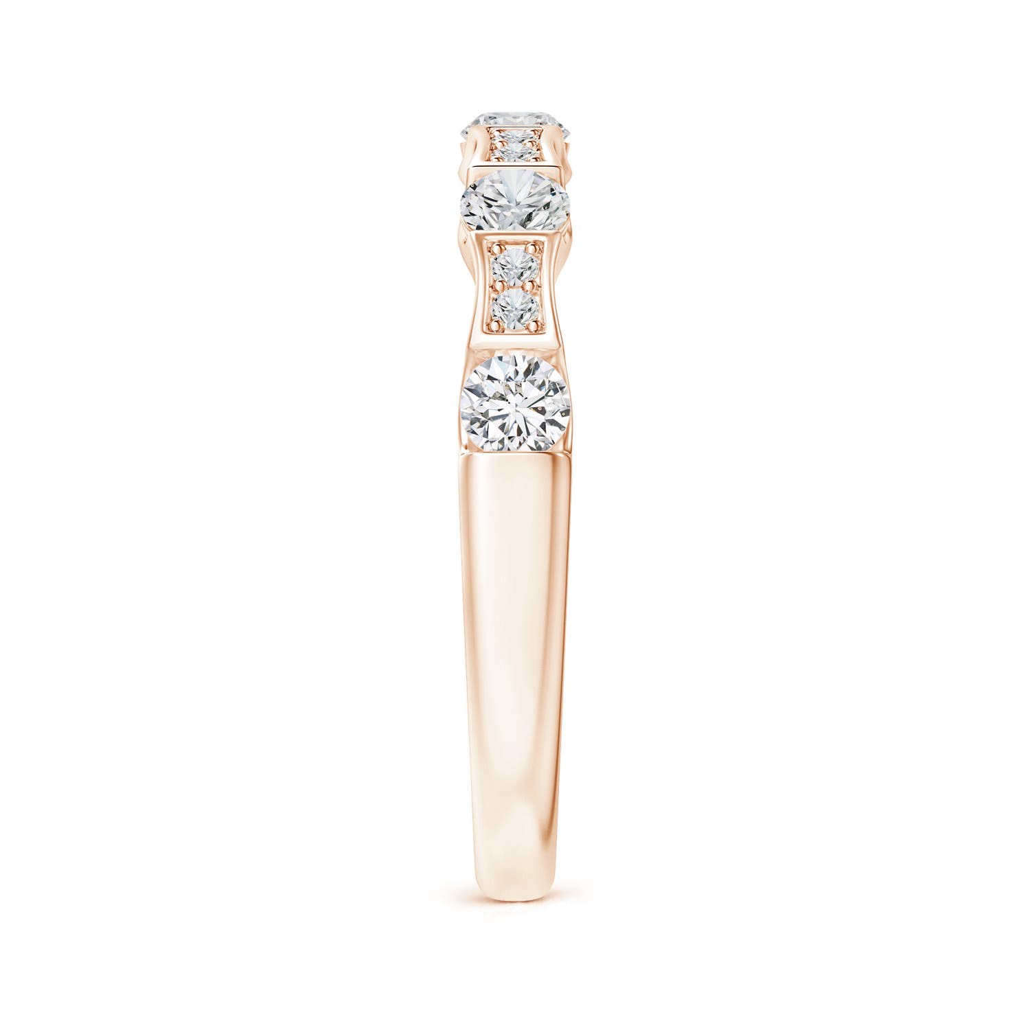 H, SI2 / 0.52 CT / 14 KT Rose Gold