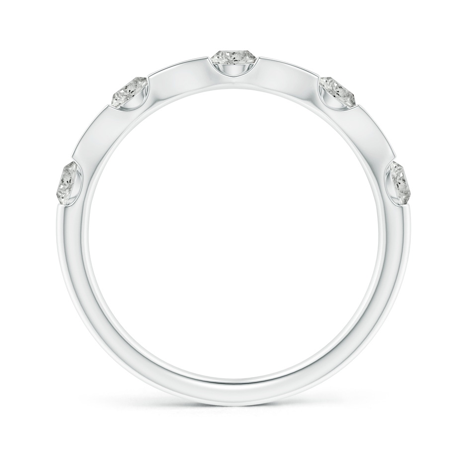 2.9mm KI3 Bar and Pave-Set Diamond Bow Tie Station Wedding Band in P950 Platinum side-1