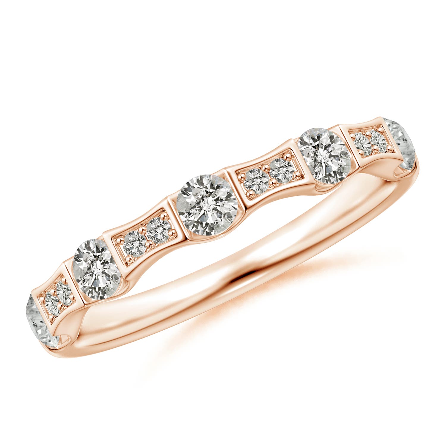 K, I3 / 0.52 CT / 14 KT Rose Gold