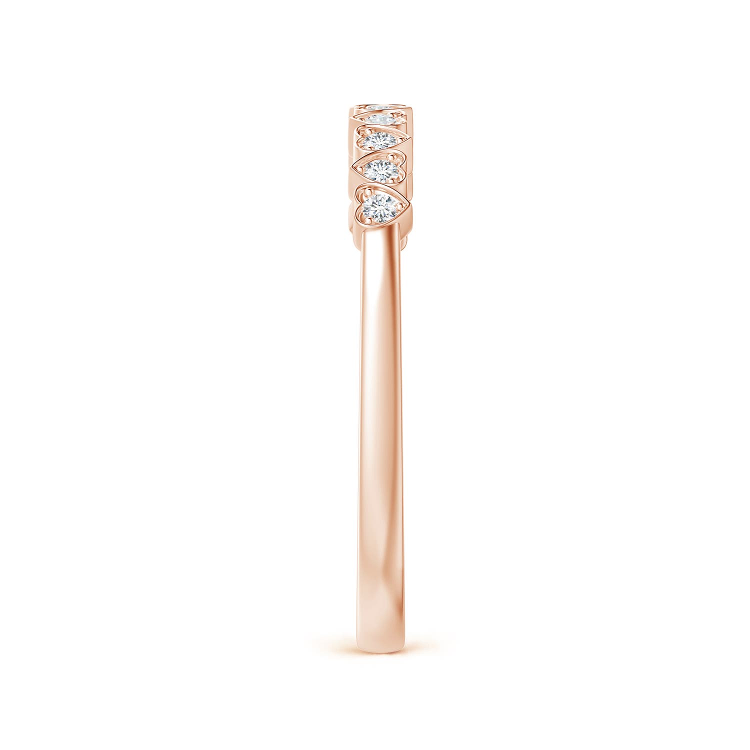 F-G, VS / 0.1 CT / 14 KT Rose Gold