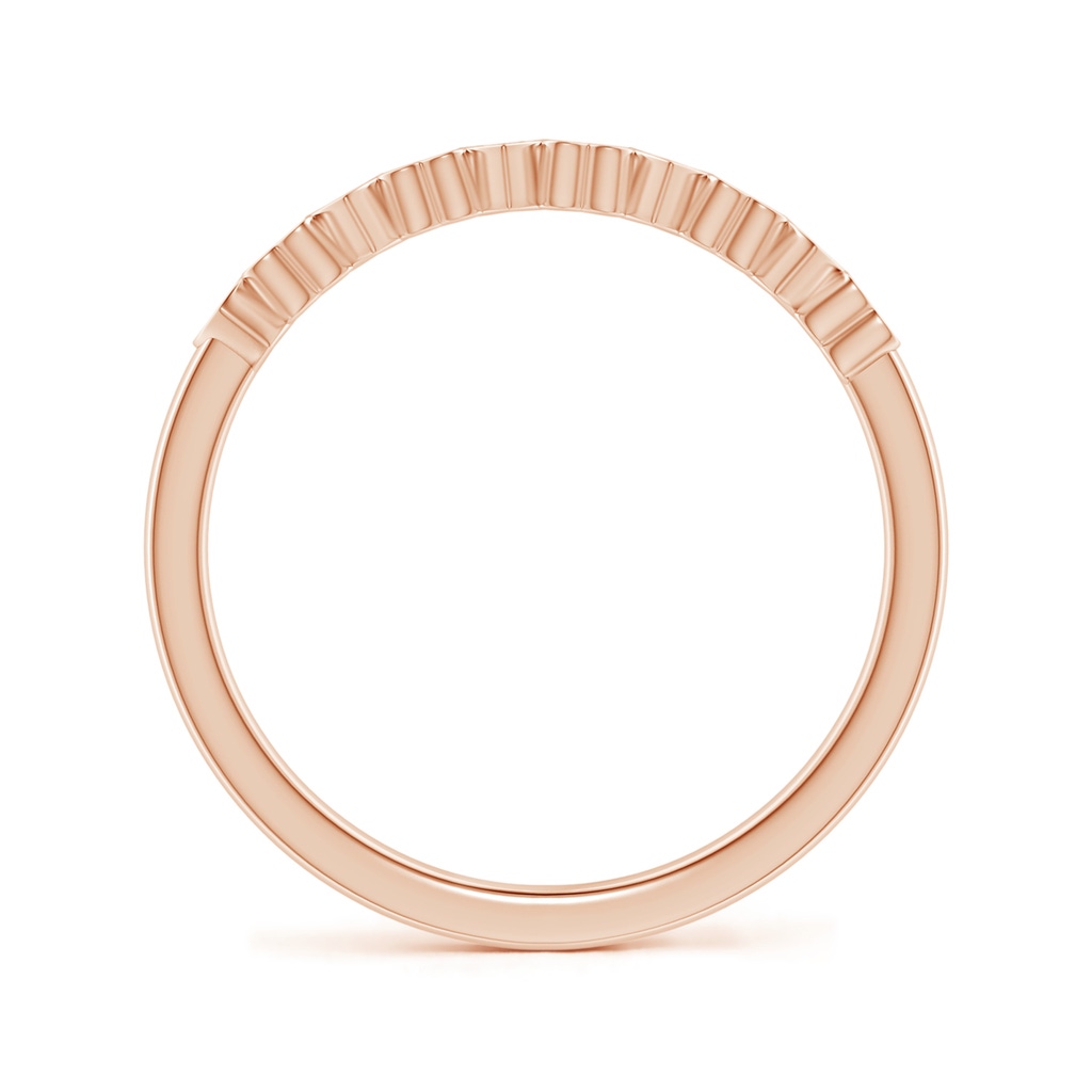 1.4mm GVS2 Pave-Set Diamond Heart Wedding Band in Rose Gold - side_1