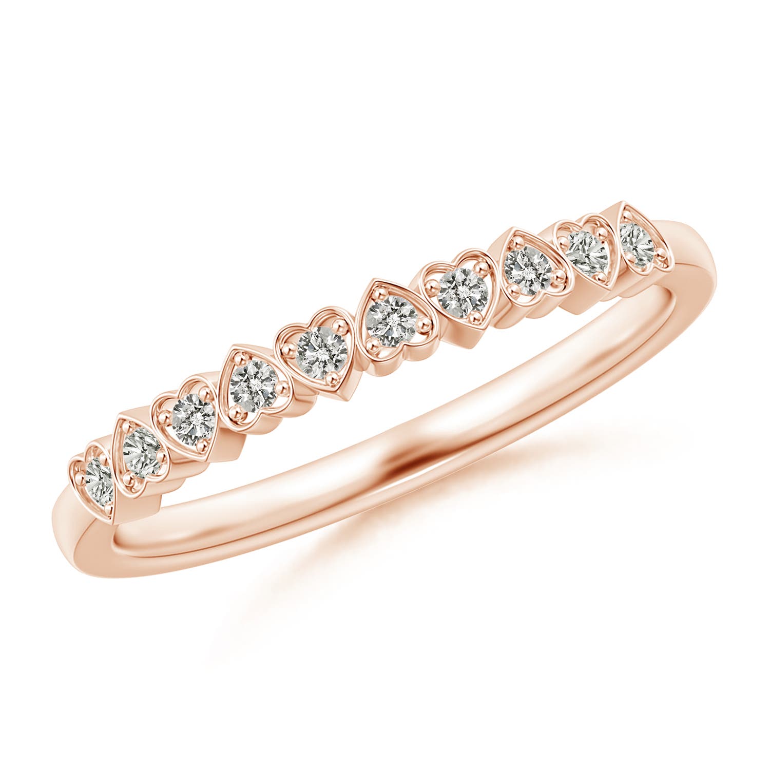 K, I3 / 0.12 CT / 14 KT Rose Gold