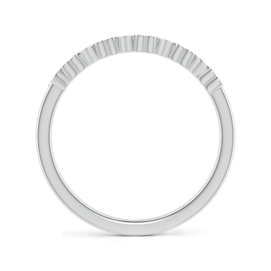 1.4mm KI3 Pave-Set Diamond Heart Wedding Band in White Gold side-1