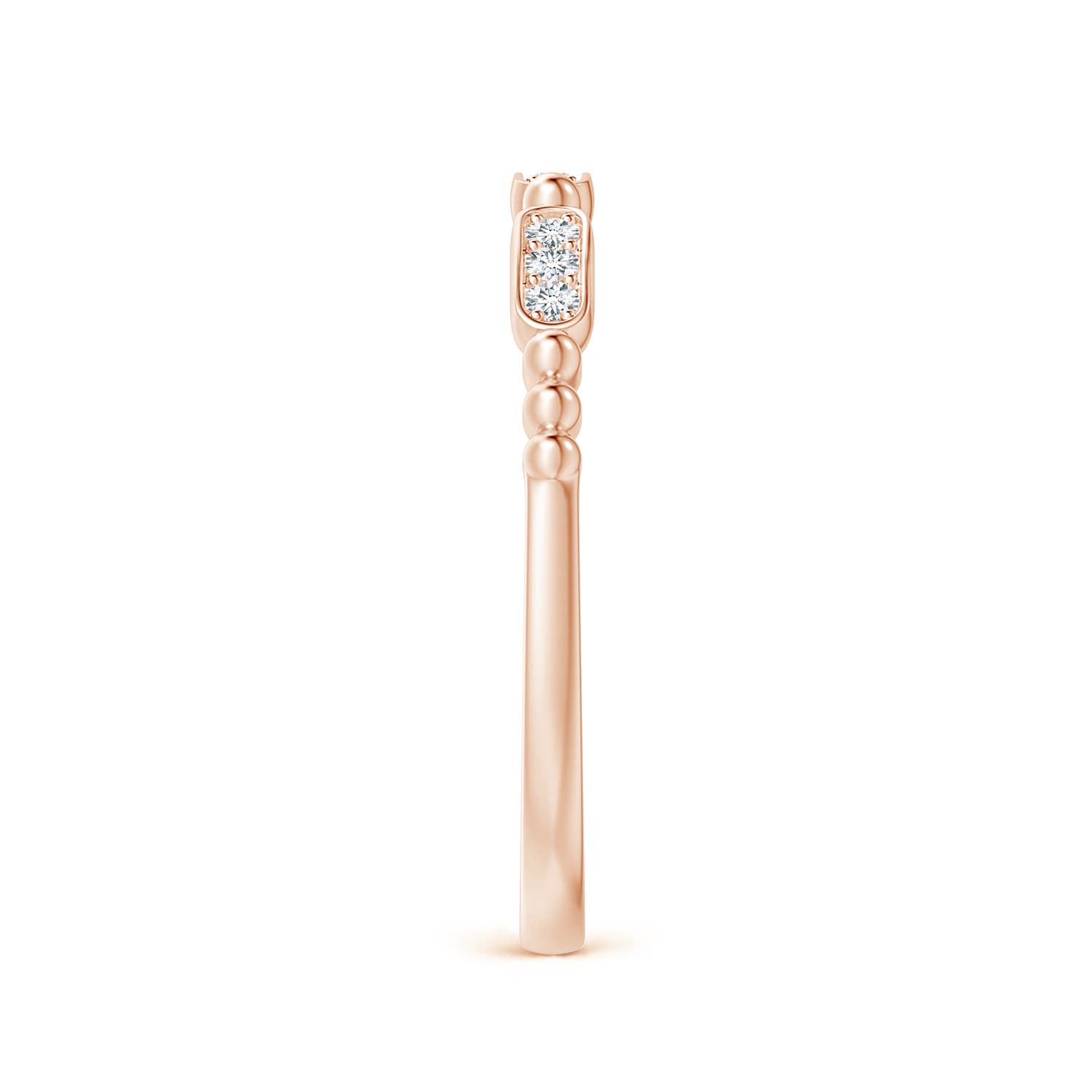 G, VS2 / 0.1 CT / 14 KT Rose Gold