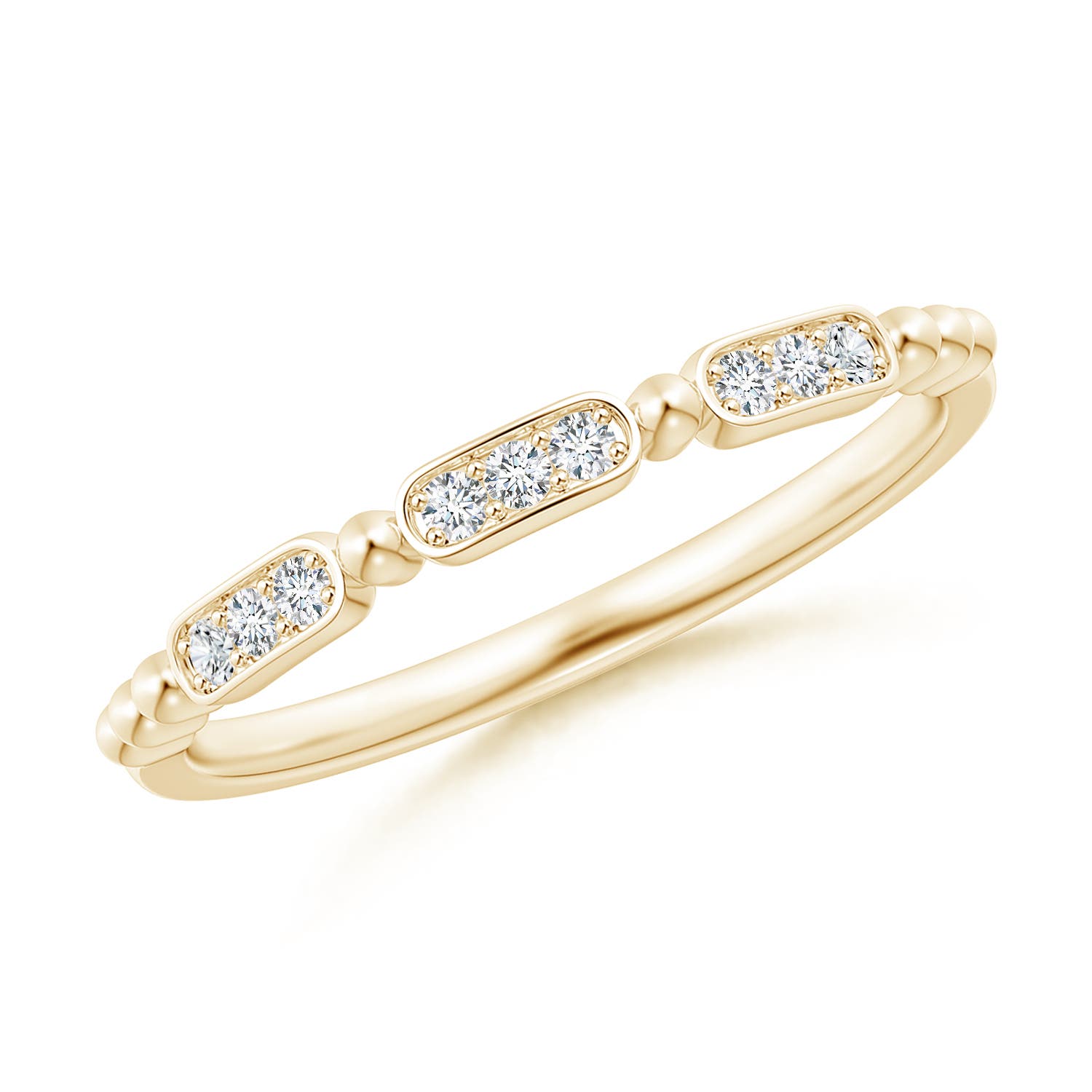 G, VS2 / 0.1 CT / 14 KT Yellow Gold