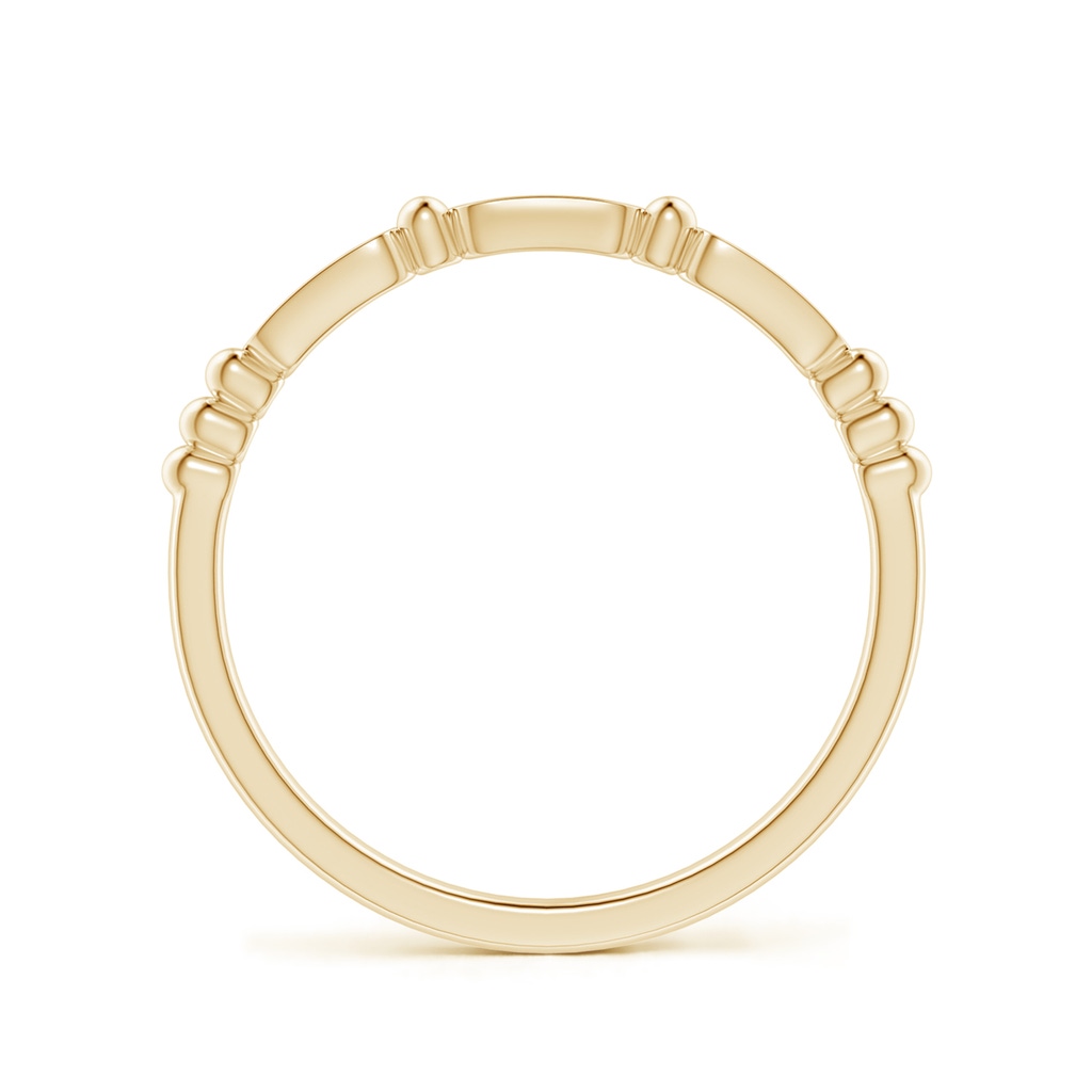 1.35mm GVS2 Pave-Set Diamond Beaded Wedding Band in Yellow Gold - side_1