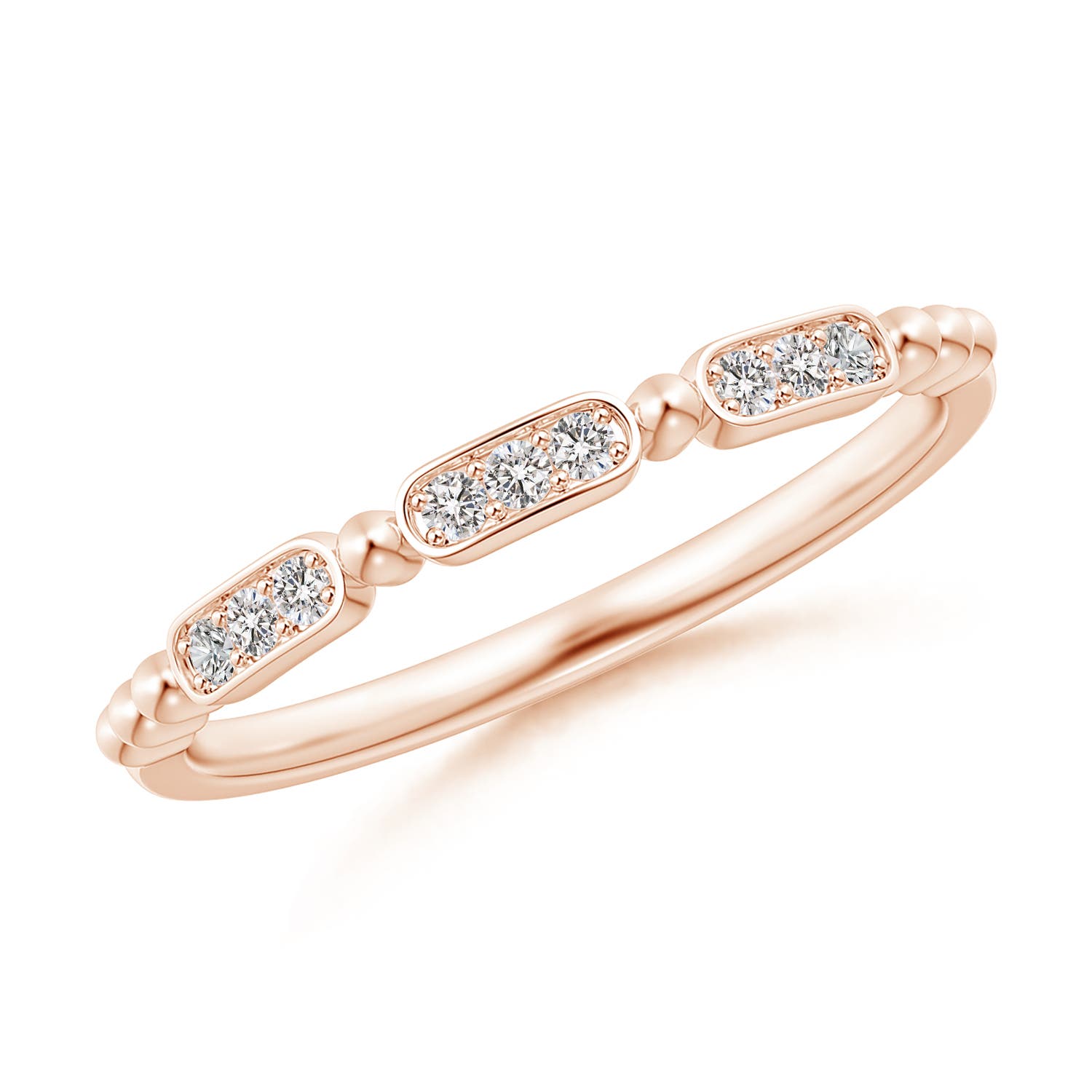 I-J, I1-I2 / 0.1 CT / 14 KT Rose Gold