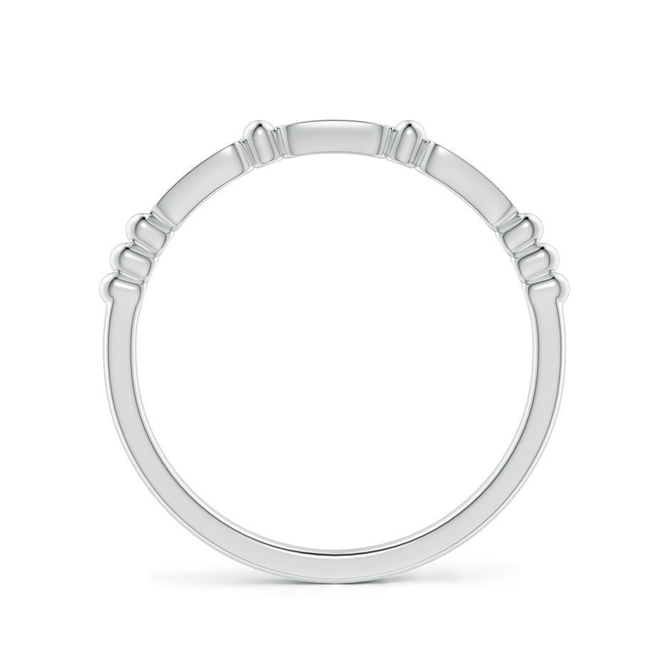 1.35mm KI3 Pave-Set Diamond Beaded Wedding Band in P950 Platinum side-1