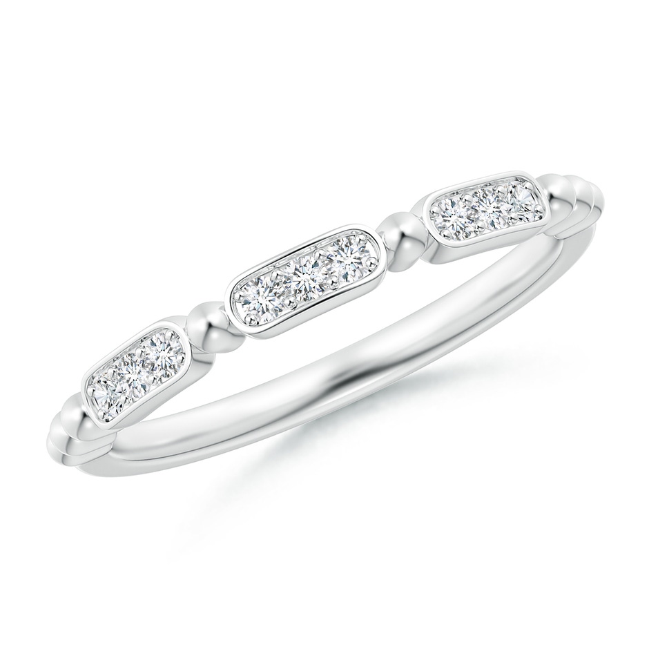 1.5mm GVS2 Pave-Set Diamond Beaded Wedding Band in P950 Platinum 