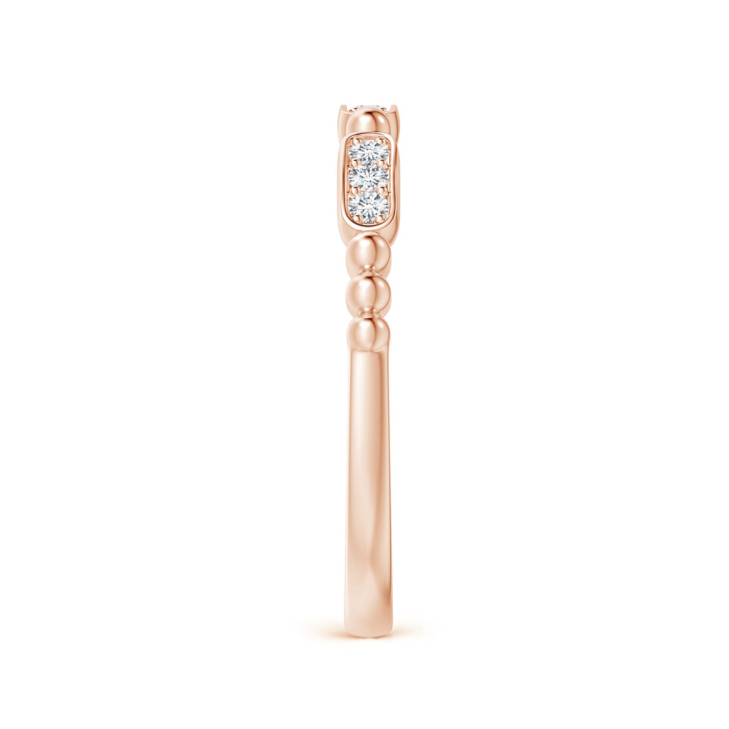 G, VS2 / 0.13 CT / 14 KT Rose Gold