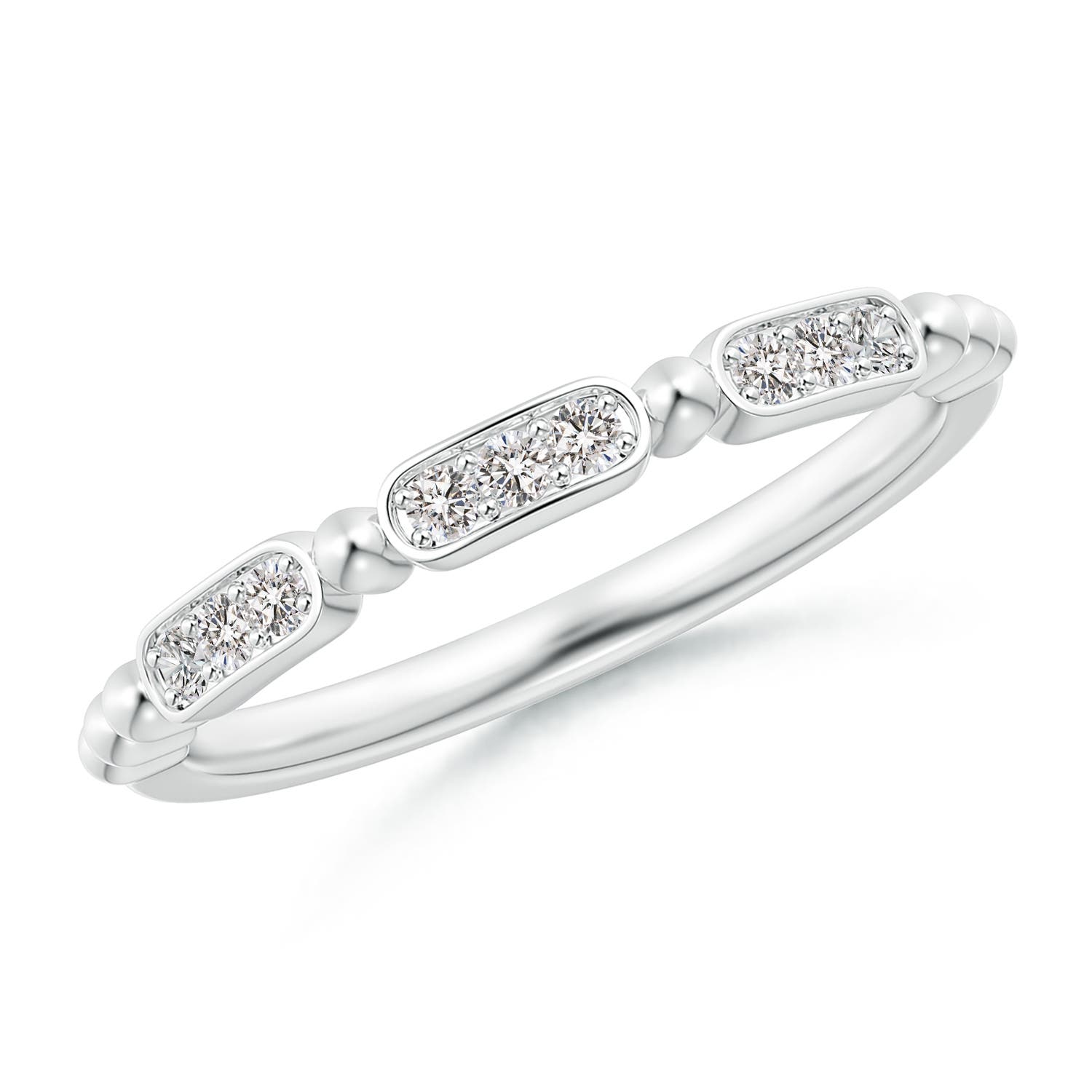 I-J, I1-I2 / 0.13 CT / 14 KT White Gold