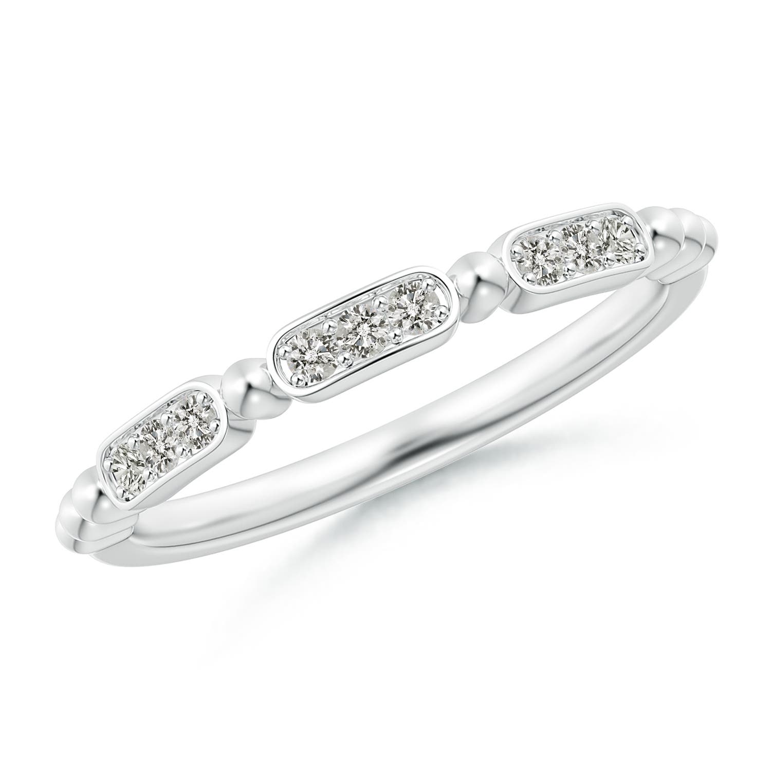 K, I3 / 0.13 CT / 14 KT White Gold