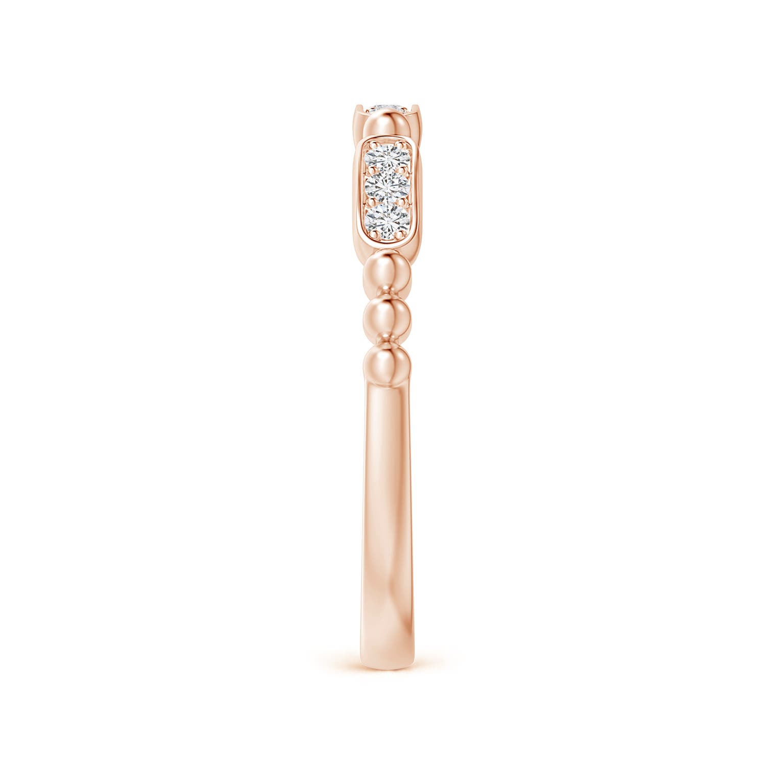 H, SI2 / 0.16 CT / 14 KT Rose Gold