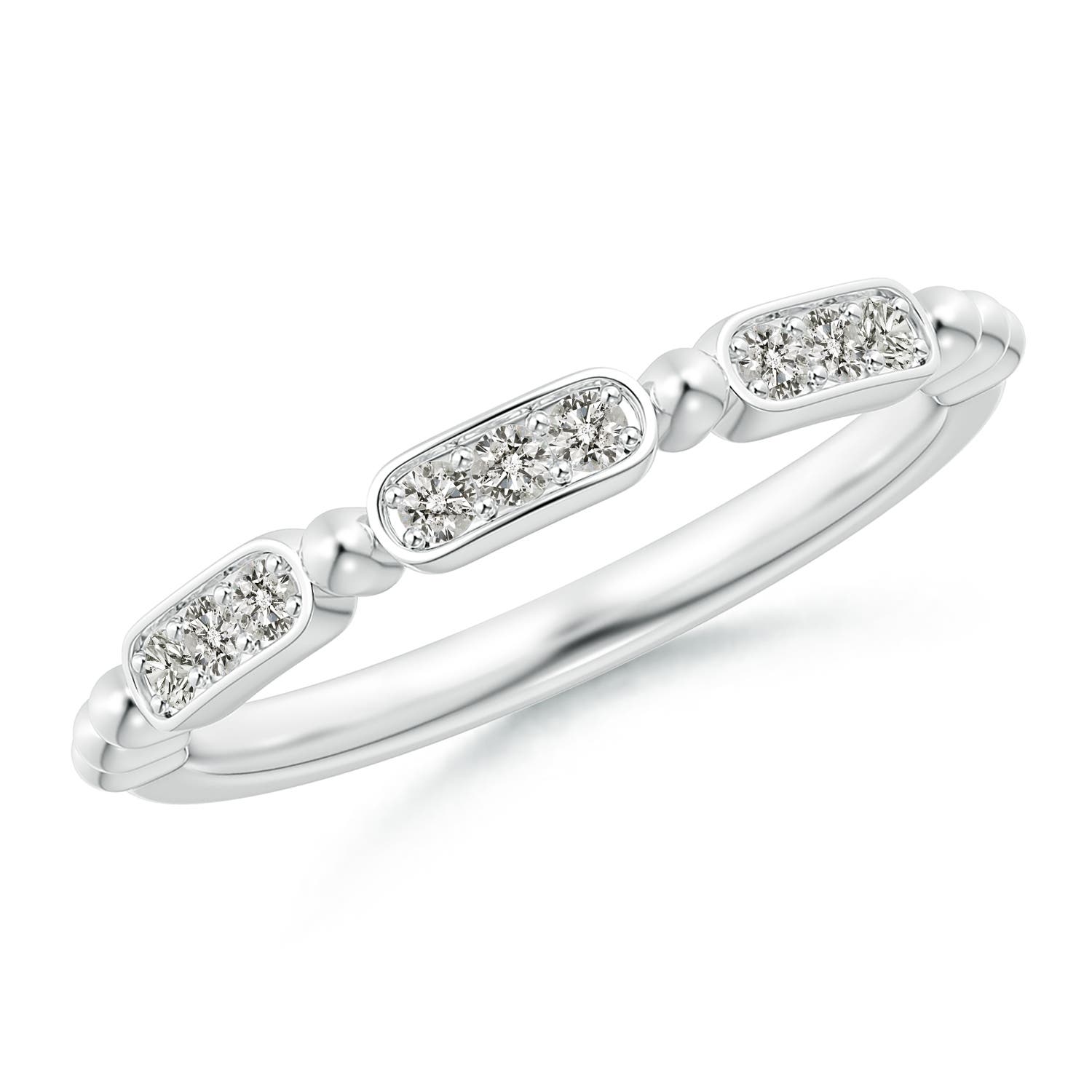 K, I3 / 0.16 CT / 14 KT White Gold