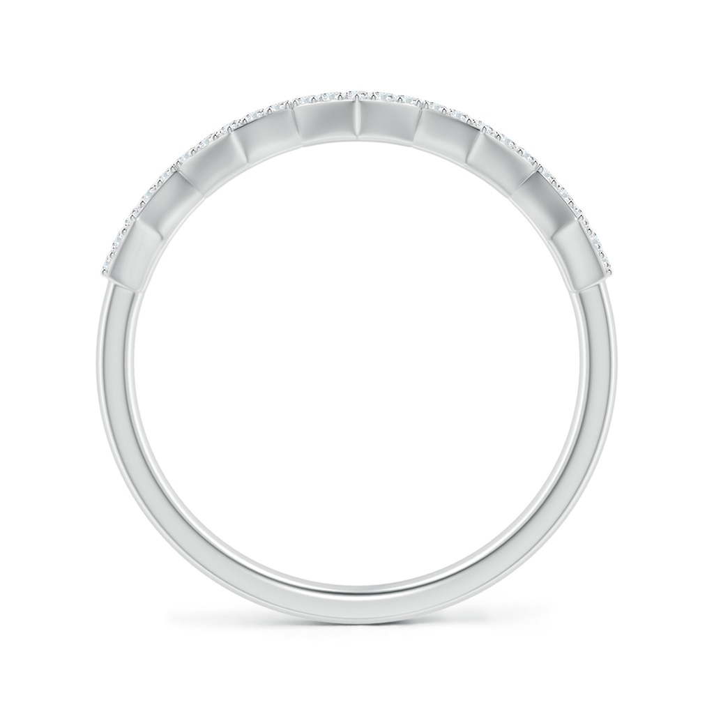 1mm GVS2 Diamond Hexagonal Wedding Band in White Gold - side_1