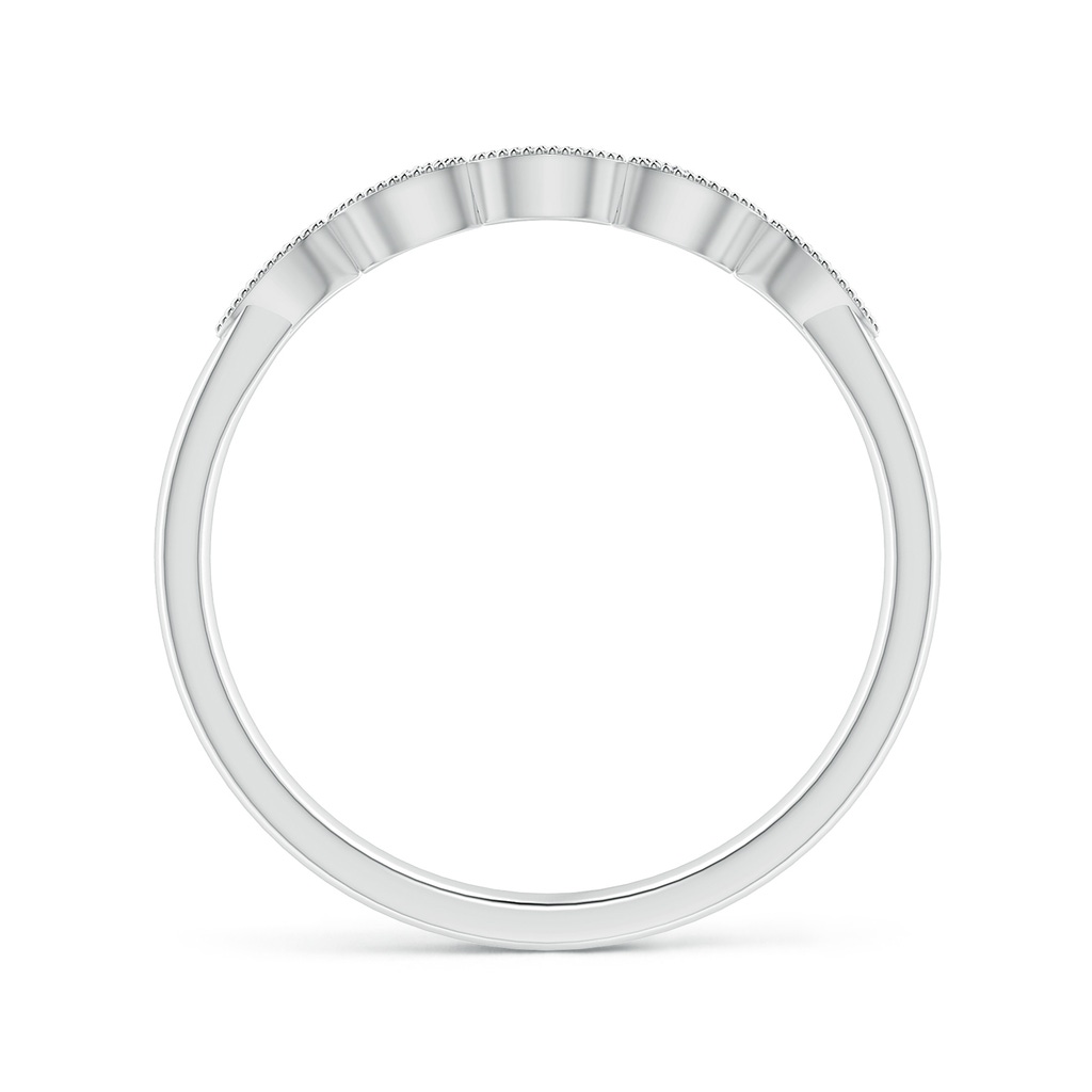 1.1mm GVS2 Aeon Vintage Inspired Diamond Marquise Wedding Band with Milgrain in White Gold - side_1
