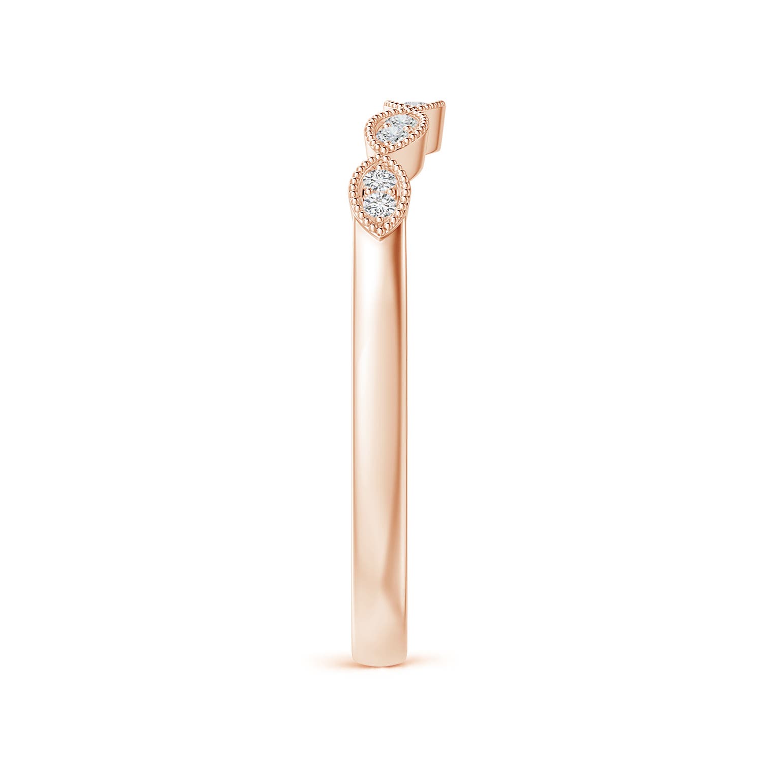 H, SI2 / 0.08 CT / 14 KT Rose Gold