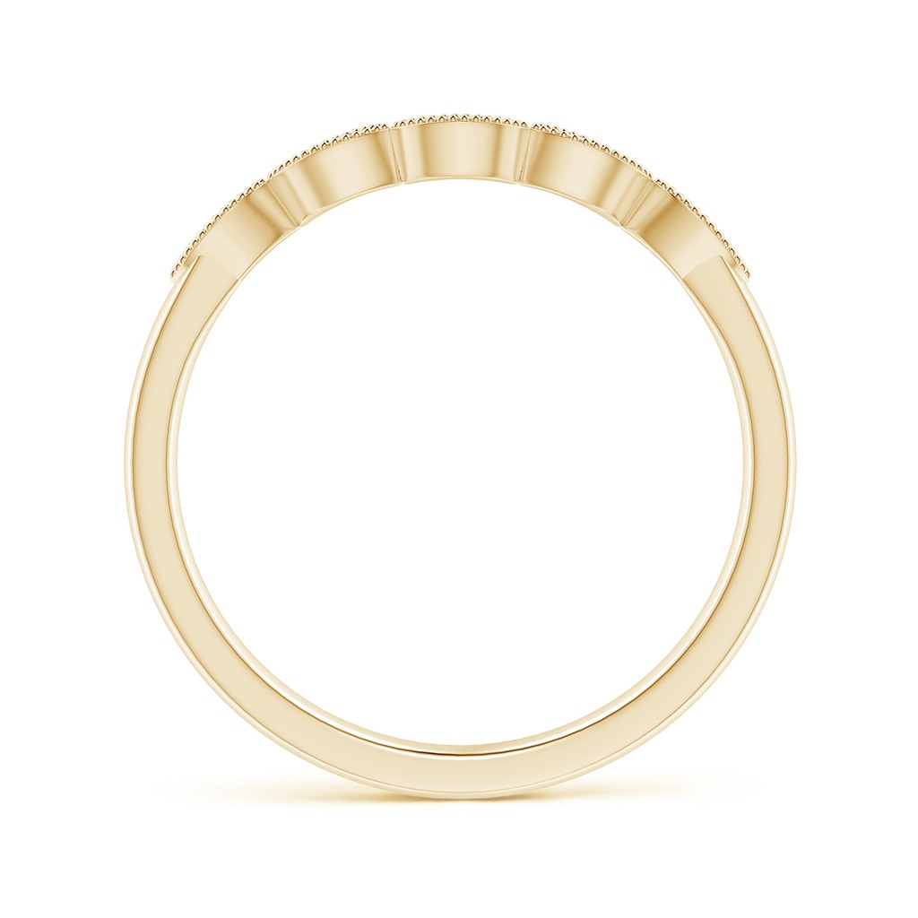 1.2mm HSI2 Aeon Vintage Inspired Diamond Marquise Wedding Band with Milgrain in Yellow Gold - side_1
