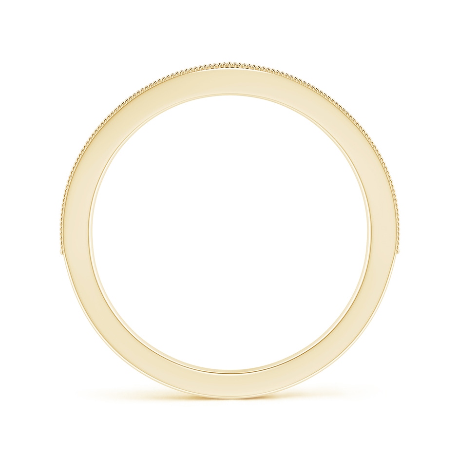 1.1mm GVS2 Aeon Vintage Style Pave-Set Diamond Curved Wedding Band with Milgrain in 18K Yellow Gold side-1