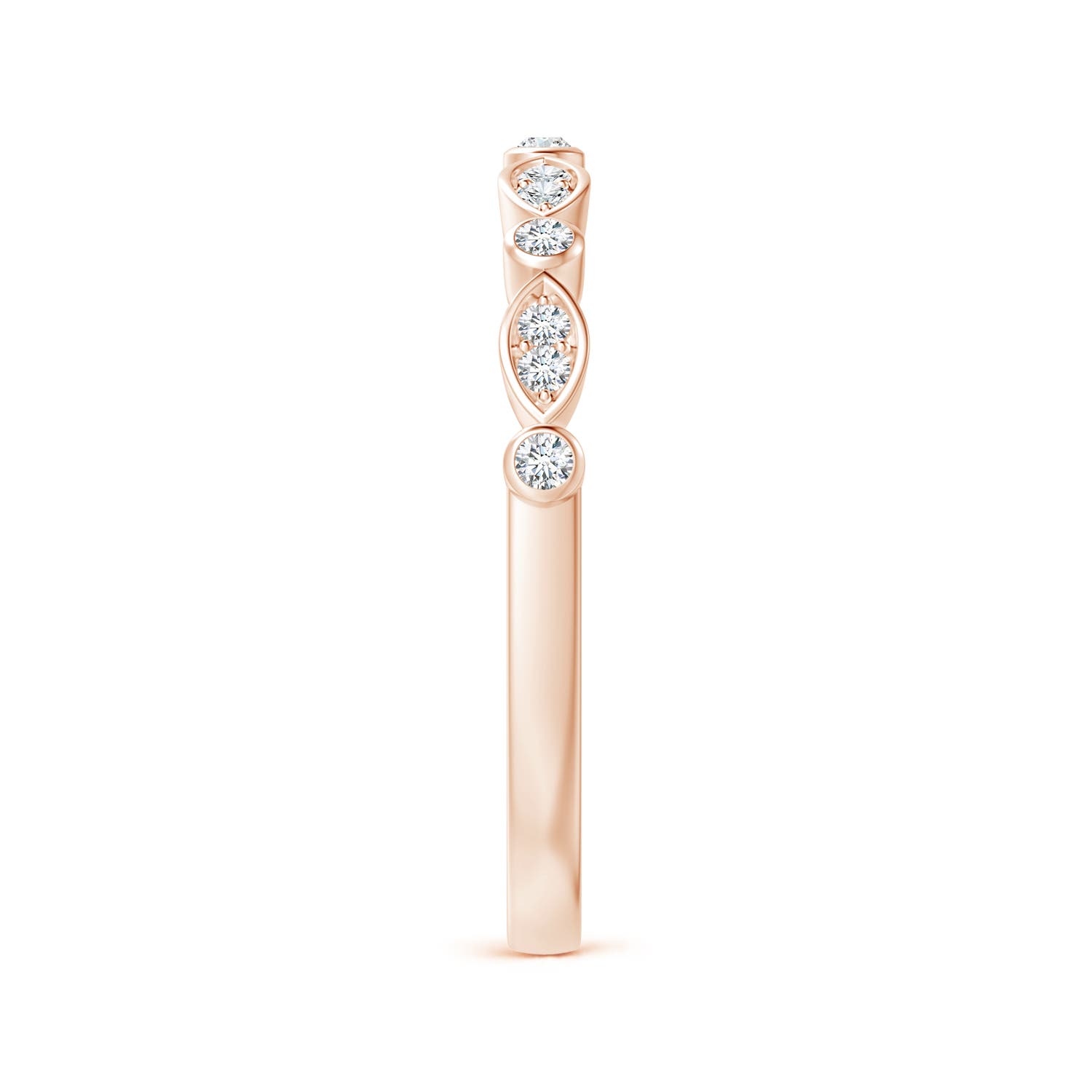 F-G, VS / 0.13 CT / 14 KT Rose Gold