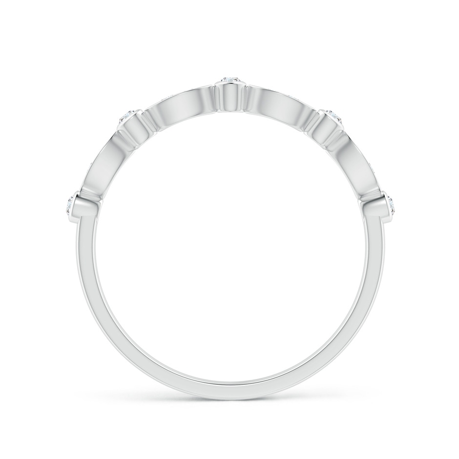 1mm GVS2 Aeon Vintage Inspired Diamond Lace Pattern Wedding Band in 18K White Gold side-1