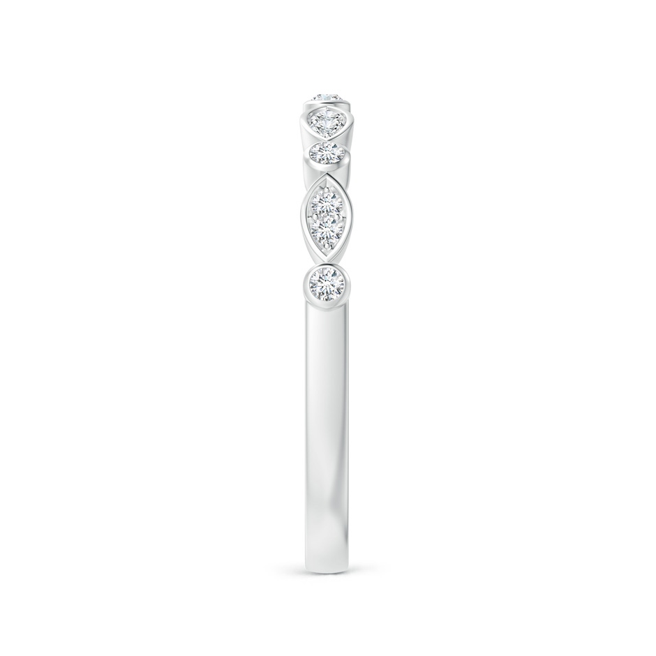 1mm GVS2 Aeon Vintage Inspired Diamond Lace Pattern Wedding Band in 18K White Gold side-2