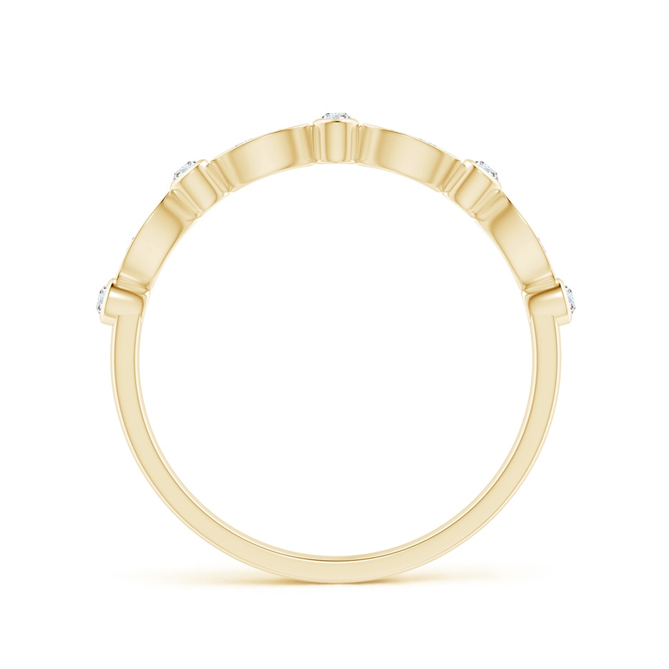 1mm GVS2 Aeon Vintage Inspired Diamond Lace Pattern Wedding Band in 18K Yellow Gold side-1