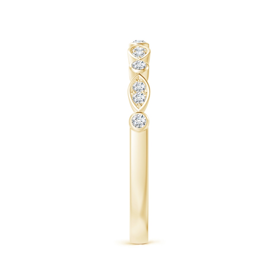 1mm GVS2 Aeon Vintage Inspired Diamond Lace Pattern Wedding Band in 18K Yellow Gold side-2