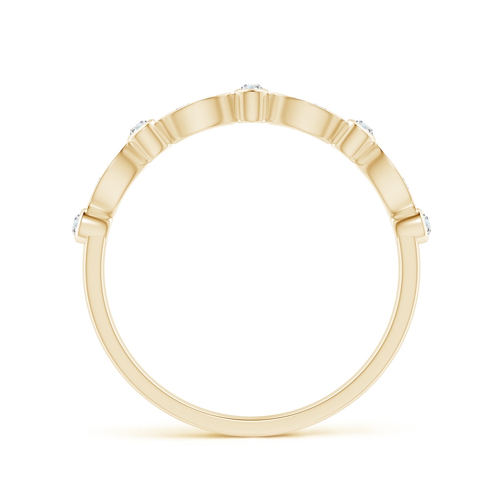 1mm GVS2 Aeon Vintage Inspired Diamond Lace Pattern Wedding Band in Yellow Gold - side_1